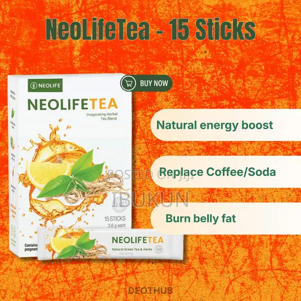 NeoLifeTea Instant Energy & Fat Burner (15 Sticks) - 1