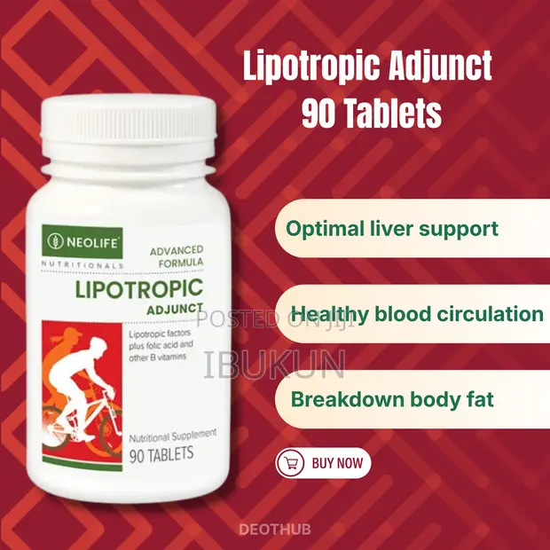 Lipotropic Adjunct 90 Tablets - Body Fat & Circulation Support - 1