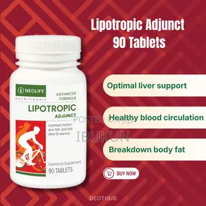 Lipotropic Adjunct 90 Tablets - Body Fat & Circulation Support