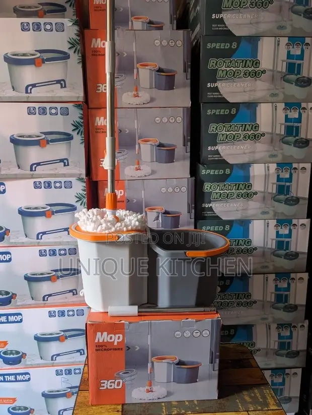 360 Spin Mop da Kwando da Sandar Mop - 1