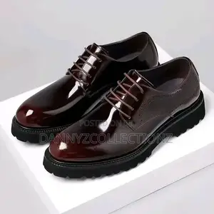 Brown Gucci Leather Working Shoes