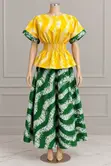 Maxi Two Piece Set - Ankara Fabric - 1