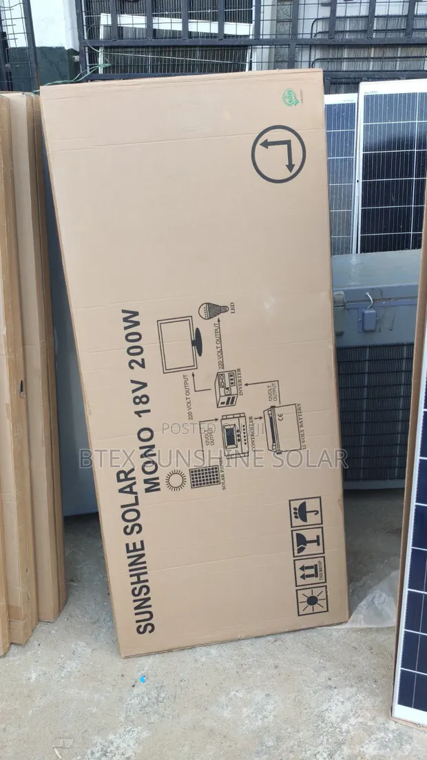200W Sunshine Monocrystalline Solar Panel - 1