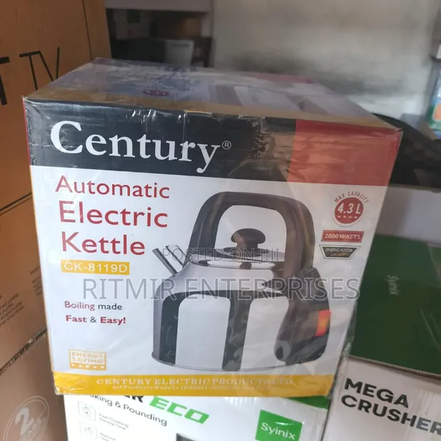Century Electric Kettle, Stainless Steel 4.3L - 1