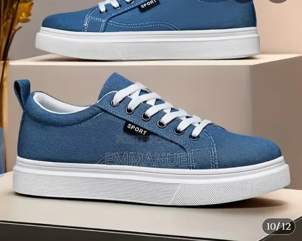 Hermes Men's Blue Sneakers - Size 39-44.5 - 1