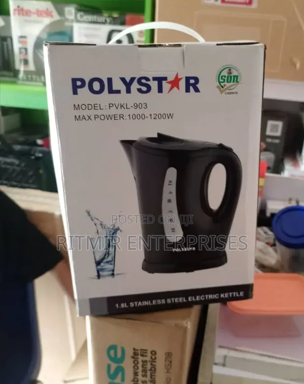 Polystar 1.8L Kettle Jirgin Lantarki Mara Igwa - 1
