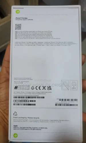 New Apple iPhone 17 Pro Max 256GB Orange
