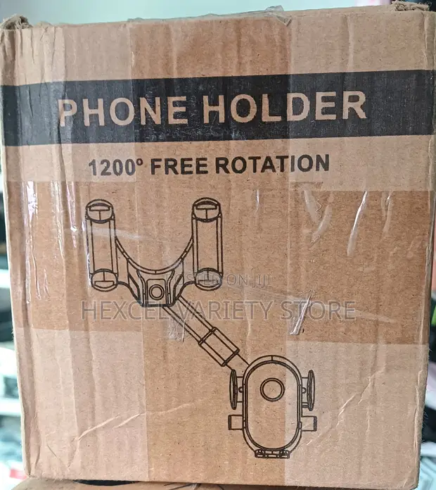 1200° Rotating Adjustable Car Phone Holder - Dashboard Mount - 1