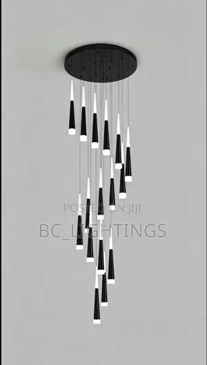 Nordic Luxury Duplex LED Hanging Chandelier Staircase Lighting