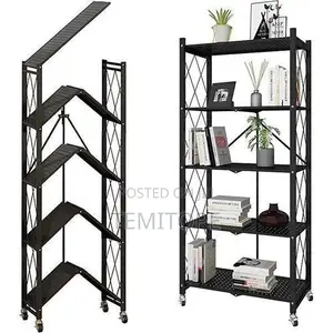 5-Layer Foldable Stainless Steel Storage Rack