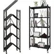 5-Layer Foldable Stainless Steel Storage Rack - 1