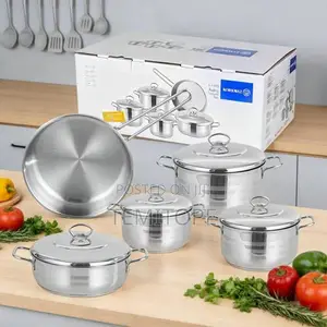 Korkmaz Pro Astra 5-Piece Stainless Steel Pot Set