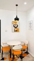 3 Seater Dining Set - Na Zamani, kujerun da aka lulluba, Zinare - 1