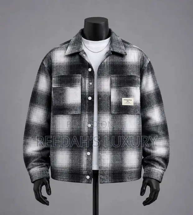 Urban Outfitters Plaid Overshirt Jacket - 1