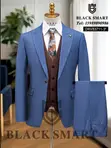 Daro 3 Piece Suit Na Maza Launi Buhu - 1