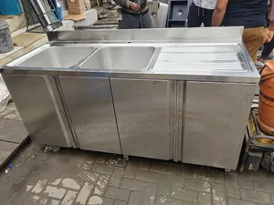 Stainless Steel Double Bowl Sink with Side Tray