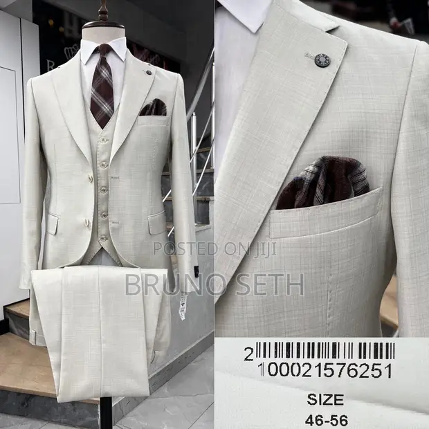Bilbao Men's Brown Formal Suit - 1