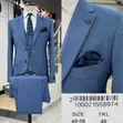 Bilbao Men's Blue Formal Suit - 3 Piece Set - 1