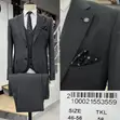 Bilbao Men's Blue Formal Suit - 3 Piece Set - 2