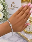 Harrietta Shop: Elegant Luxury Diamond-Cut Butterfly Bracelet - 4