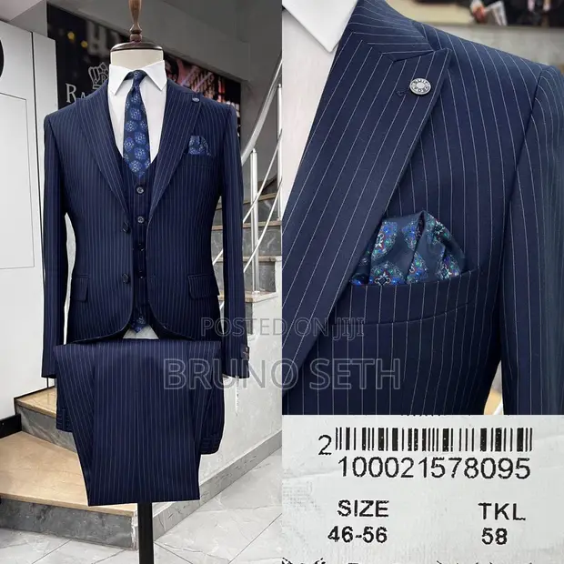 Bilbao Men's Formal Suits - Blue - 1
