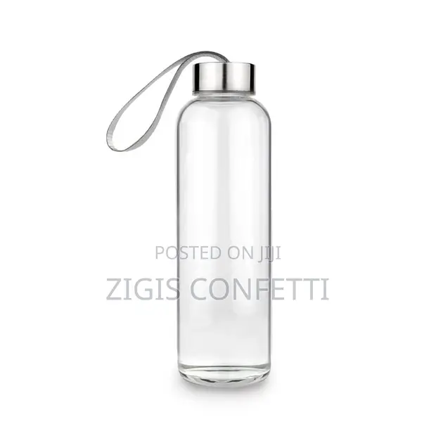 300ml Glass Bottle with Stainless Steel Cap - 1