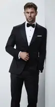 Elitman Black Formal Suits for Maza - 1