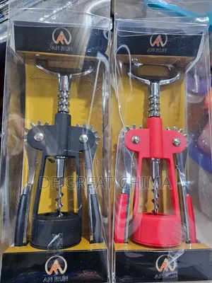 Quality Wine Opener - Red and Black