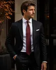 Elitman 2-Piece Black Formal Suit - 2
