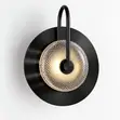 Modern Gold & Black LED Bedside Wall Lamp - 2