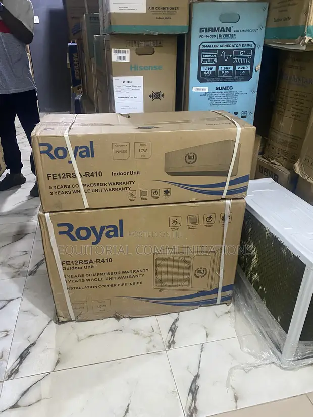 Royal R410A 1.5HP Non-Inverter Wall AC - 1