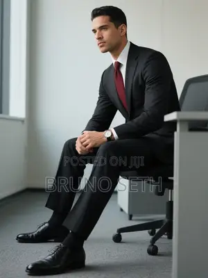 Elitman Quality 2 Piece Formal Suit - Black