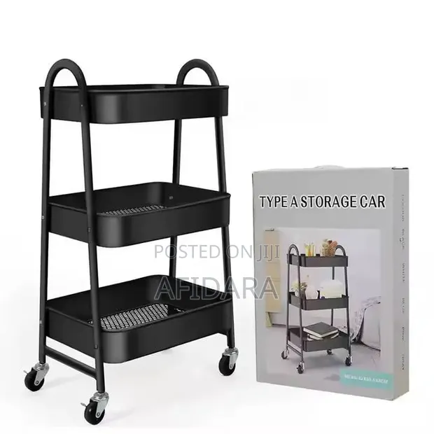 3 Layer Metal Multipurpose Trolley - 1