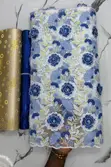 3D Floral Guipure Cord Lace with Crystal Stones - 1