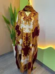 Indian Lightweight Bubu Gown with Scarf - 1