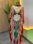 Indian Lightweight Bubu Gown with Scarf - 5