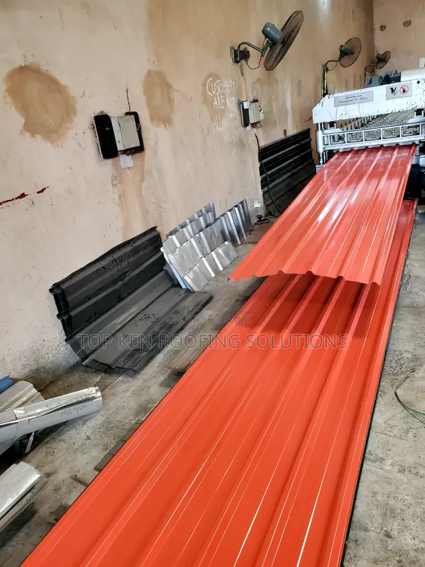 0.45mm Oven Baked TC Red Longspan Sheet - 1