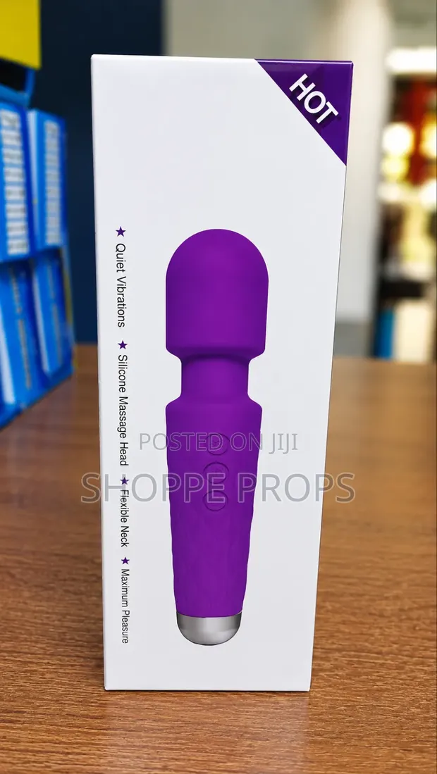 HOT Mini Wand Vibrating Clitoral Massager - Purple - 1