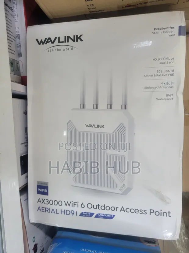 Wavlink AX3000 Dual-Band WiFi 6 Outdoor Access Point - 1