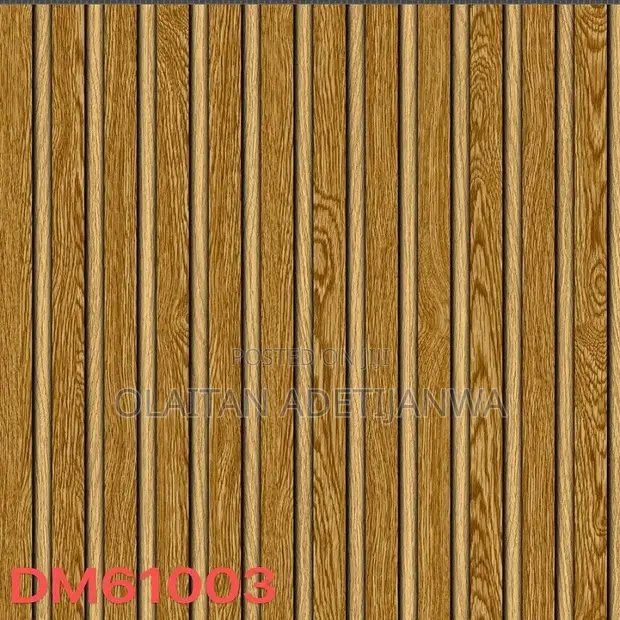 3D Cleanable Fluted Wallpaper - 1