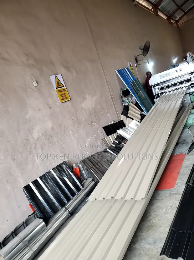 Beige Oven Baked 0.55mm Longspan Aluminium Sheet - 1