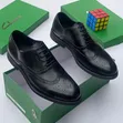 Clarks Cooperate Leather Brogues - Black & Brown - 2
