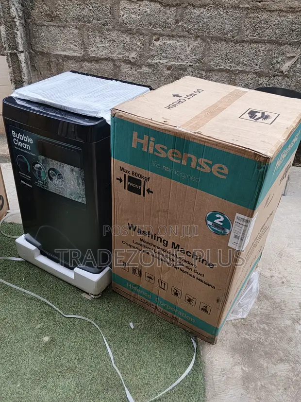 Hisense 9KG Mashin Wanki Mai Bude Sama Mai Sarrafa Kanta - 1