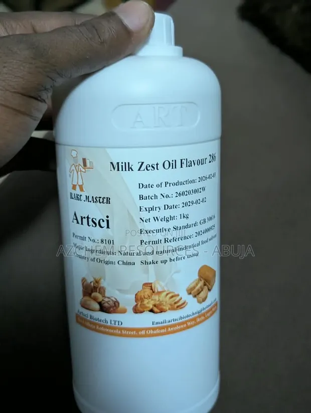 Milk Zest Oil Flavour - 1 Litre (Bakery Food Grade) - 1