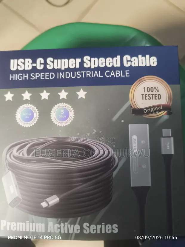 USB Type-C Male to Female Extension Cable 10m - 1