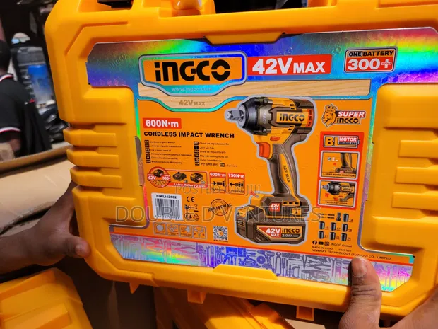 INGCO 42V Max Cordless Impact Wrench Set - 1