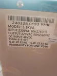 5.5kva Yohako Transformer Inverter & 100A Felicity Controller - 5