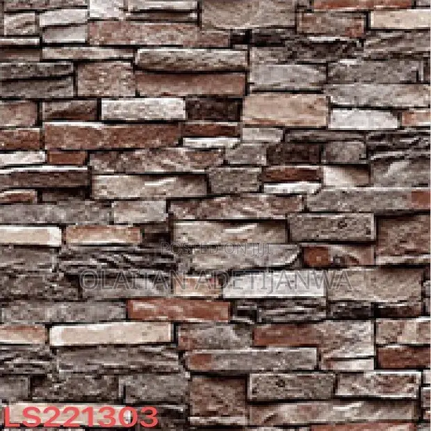 3D Brick Zane Mai Wanke-wanke na Fuskar Bango - 1