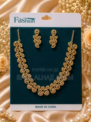 Elegant Bridal Jewelry Set - Gold/Silver