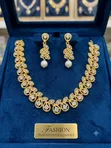 Elegant Bridal Jewelry Set - Gold/Silver - 4